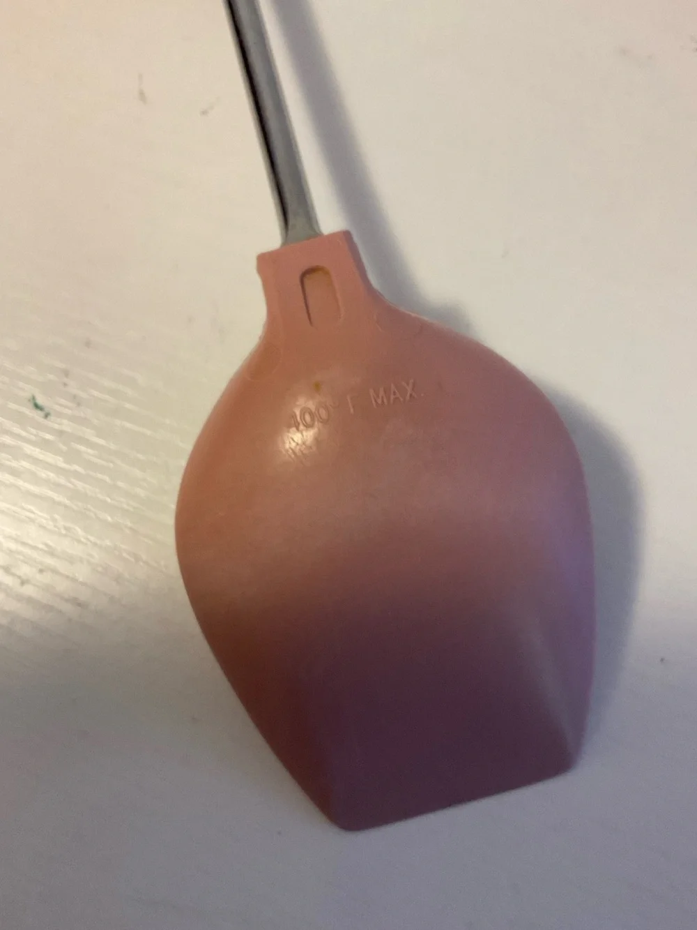 VTG EKCO USA Pink Mauve Heat Resistant spoon Plastic Metal Handle